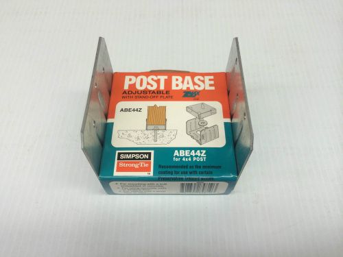 SIMPSON ABE44Z 4x4 POST BASE ADJUSTABLE WITH STAND OFF PLATE