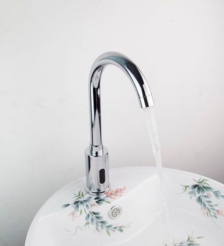 Hands Free Automatic Sensor Mixer Bathroom Chrome Basin Faucet Sink Taps EE114