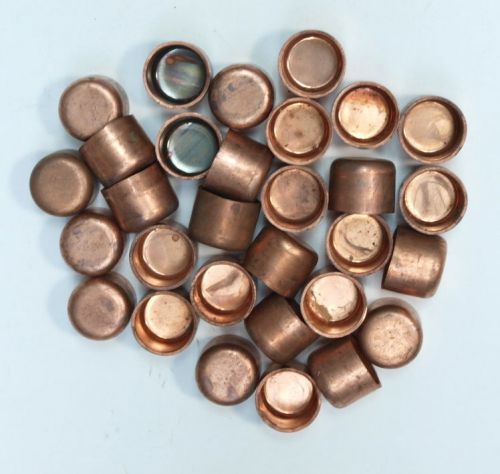 Thirty (30) 1/2&#034; streamline mueller copper tube caps for sale
