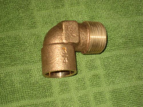 Nib lot of 5 - 3/4 inch copper x male elbow for sale