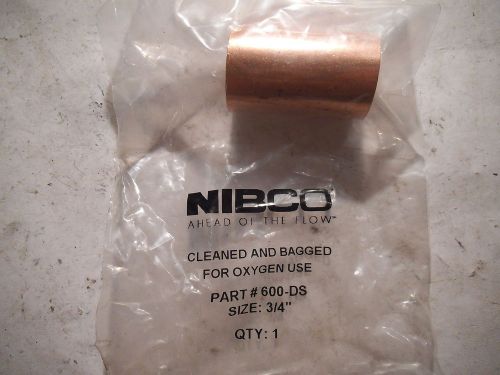 LOT OF (5) NIBCO 3/4&#034; COPPER COUPLER 600-DS - NEW
