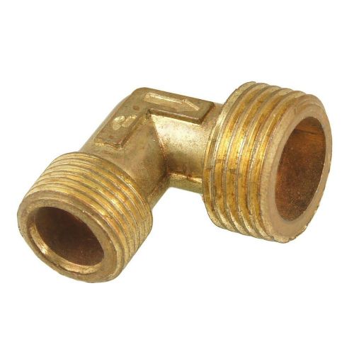 NEW Brass 1/2&#034; x 3/8&#034; 90 Degree Male Elbow Water Pipe Coupler Connector