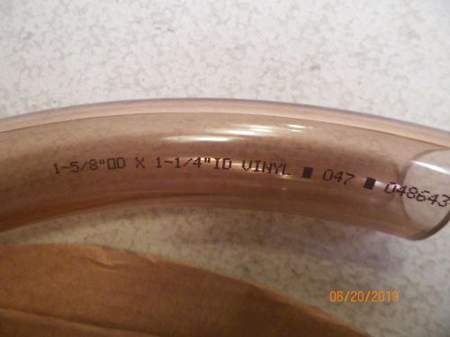Watts clear vinyl tubing-by the foot-1 5/8&#034; od x 1 1/4&#034; id, 3/16&#034; thick, rvsp for sale
