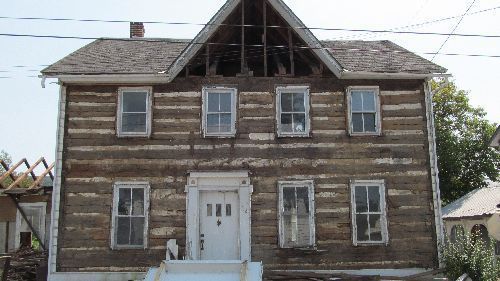 Mid 1800s two story hand hewn oak lapp&#039;s cabin for sale