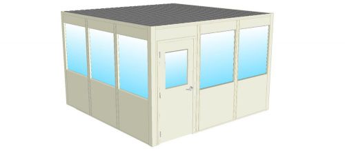 Modular in-plant warehouse office 4 wall 12x12 pre-fab vinyl shipped &amp; installed for sale