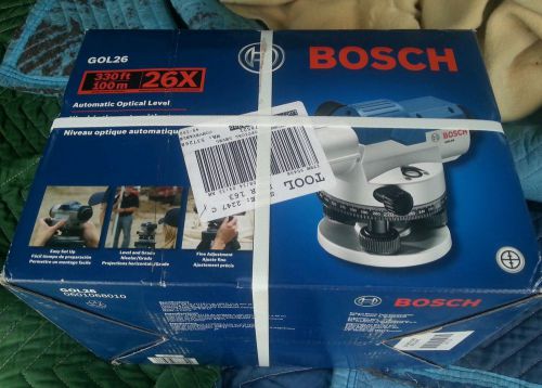 Bosch GOL26 Automatic Optical Level Construction Survey 330ft New L@@K