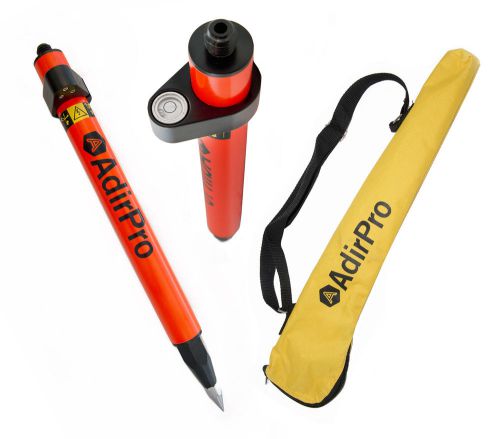 Adirpro mini (1.28&#034;) stakeout orange prism pole, surveying, topcon, sokkia,leica for sale