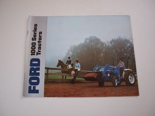 Ford 1110 1210 1310 1510 1710 1910 compact tractor color brochure 28 pg mint &#039;83 for sale
