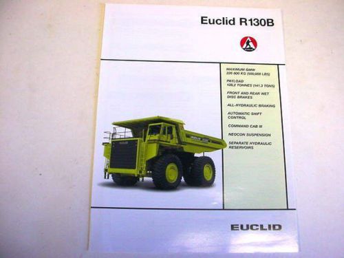 Euclid R130B Hauler Truck Literature