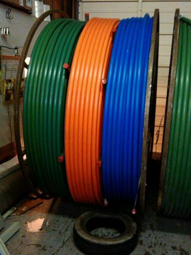 Duraline hdpe sdr-11 orange,green &amp; blue line/high d poly. 1.25&#034;..----15,000feet for sale