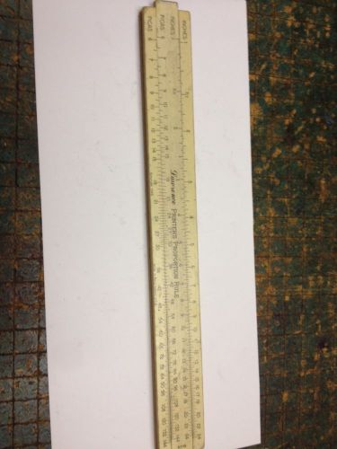 Vintage letterpress PROPORTION RULE