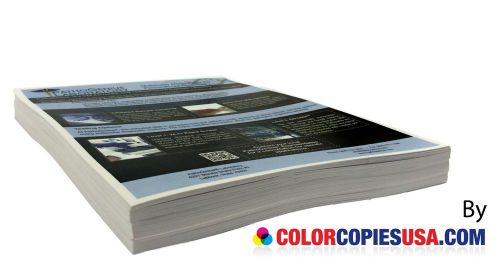 1,000 Color Copies Single Side - Printed in High Quality Full Color