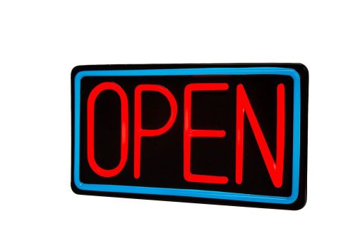 Faux (Fake) Neon OPEN Sign Lighted with Flasher Module