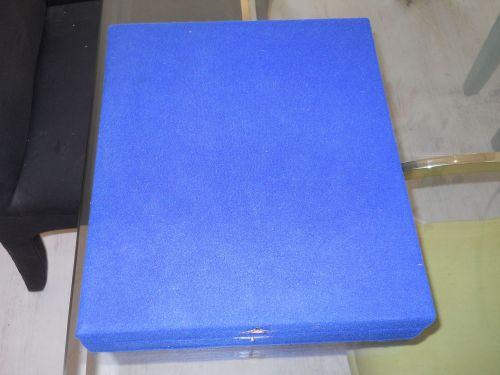 VINTAGE ROYAL BLUE JEWELRY DISPLAY BOX MULTI-PURPOSE for SMALL ITEMS