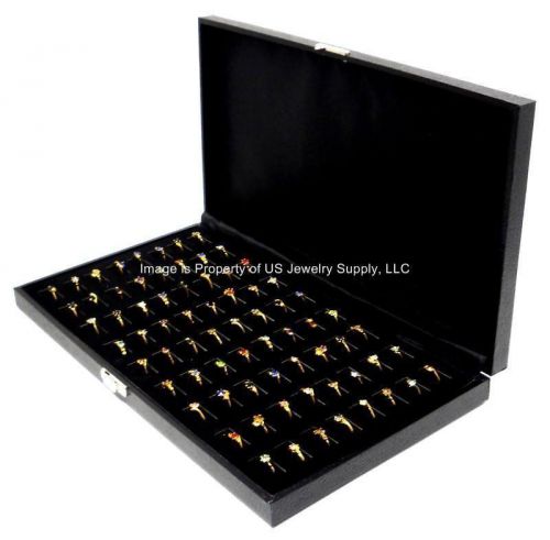 6 wholesale wide slot large 72 ring display portable sales storage box cases for sale