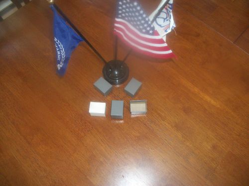 MADE IN USA 1 1/2 x 1 x 1 COTTON FILLED BOXES 100EA GREY &amp; WHITE