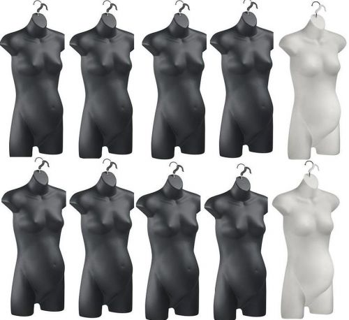 10  Premium Injection Molded Female Women Maternity Fashion Dress Form NEW