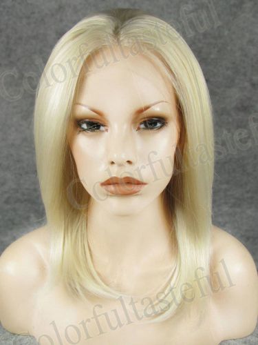 Volume hair front lace hand tied woven heat resistant synthetic wig 1001/613