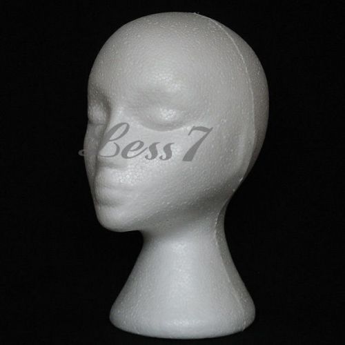 1PCS White Form Mannequin Head Female Dummy Wig Hat Cap Shop Display Stand