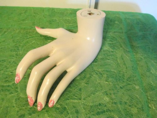 Mannequin Hand Display Ring/Bracelet Jewelry Display Manicured Nails w/Glitter
