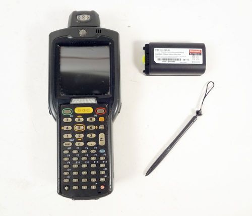 MOTOROLA Symbol MC3000 RU0PPCG000R Barcode Scanner w/ Stylus and Spare Battery