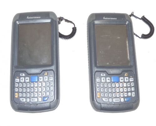 Lot 2 intermec cn70 touch screen mobile computer &amp; camera handheld / warranty for sale