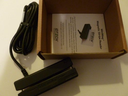 Minimag magnetic stripe credit card reader id tech usb idmb-334133b new with box for sale
