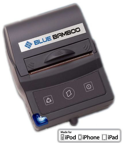 Blue bamboo pocketpos p25i mobile printer for ios devices w/12 paper rolls for sale