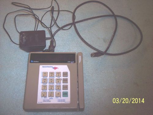 USED VERIFONE ZON Jr XL POINT-OF-SALE TERMINAL CREDIT CARD READER W/POWER SUPPLY
