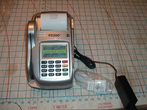 First Data FD200Ti IP Dial Credit Debit Card Terminal Check Reader TeleCheck FD