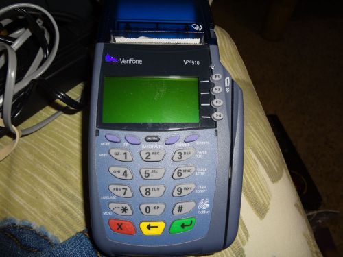Verifone vx 510 - omni 5100 debit / credit card processing terminal machine. for sale