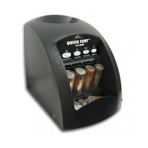 Coin Sorter Machine Wrapper Money Bank Electronic Fast Roll Sorting Counting NEW