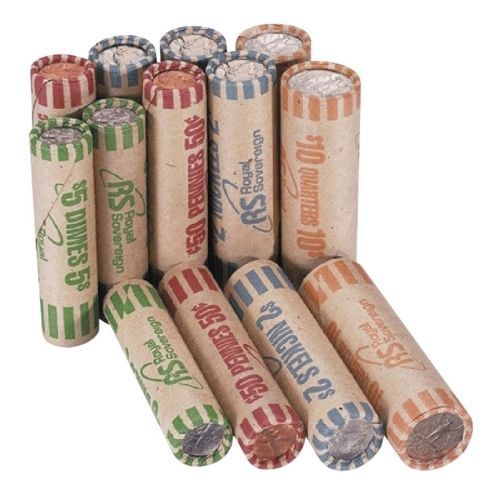 Royal Sovereign Assorted Coin Wrappers - 216 Wrap(s) - Kraft - Assorted