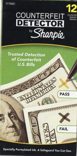Counterfeit Money Detector Pens Fake Currency Detect Bad Bills Markers 12 -pk