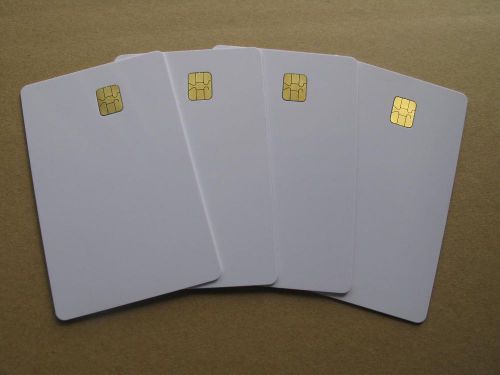 5 pcs, white pvc card with sel 4442 chip contact ic card , contact smart card for sale