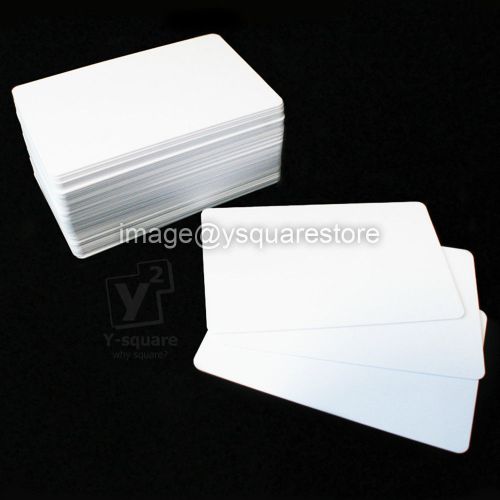 100x 30mil 0.76mm CR80 blank White PVC ID ISO Card for Dye-Sublimation Printer