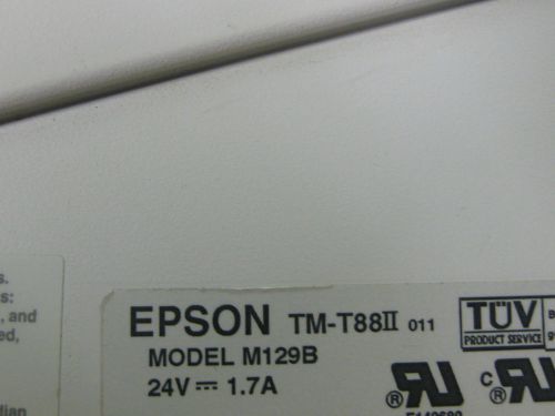 Epson TM-T88II Thermal Receipt Printer w/ PS M129B