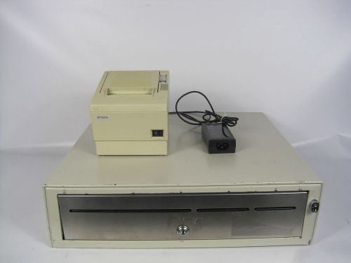 Epson TM-T88P Reciept Printer w/ Adaptor and Cash Drawer