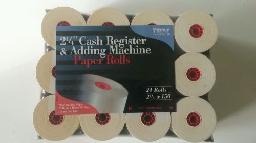 IBM 2 1/4 Cash Register &amp; Adding Machine Paper Rolls - 24 Rolls - 2 1/4 x 150&#039;