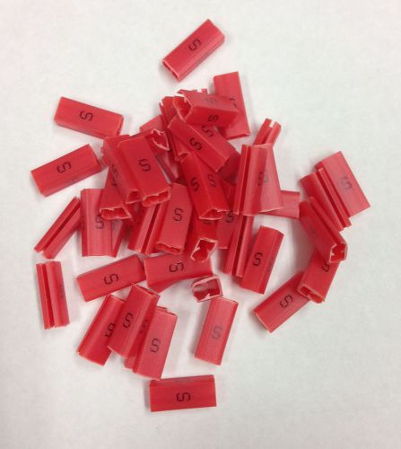 Hanger Garment Size Marker Clip Tag  Red S 100 Sizers Retail Department Store