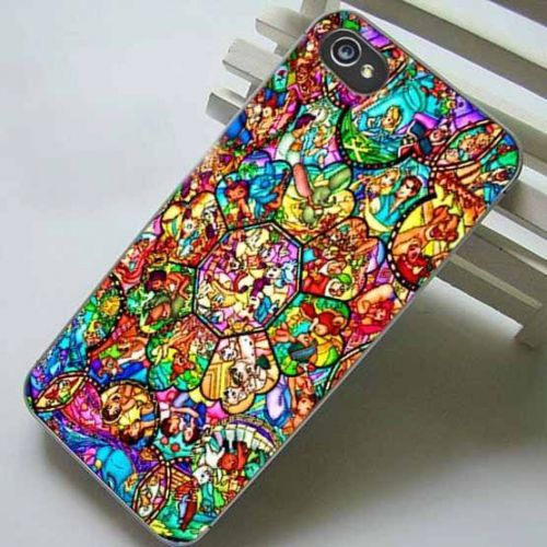 Samsung Galaxy and Iphone Case - All Princess Stained Glass Cartoon