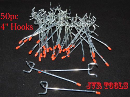 50pc 4&#034; peg board hooks display storage organization for sale