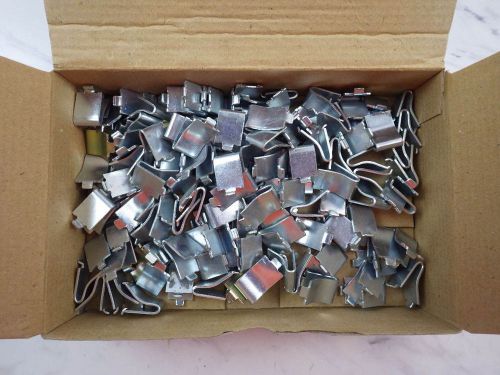 Lot 130 steel snap-in refrigerator freezer cabinet shelf support bracket clips for sale