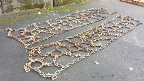 Log Skidder Tire Chains 23.1x26 Chains ** Video inspection ** Free Shipping