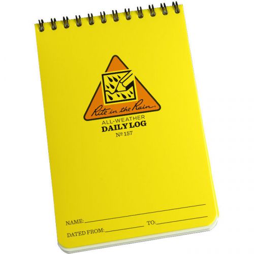 Rite in the Rain Daily Log Pocket Notebook 4&#034; x 6&#034; 12 Pack