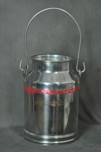 STEEL MILK CAN POT JUG FOR DAIRY FARM 5 LITRE/ 5 QT/1.30 GALLONS MILK STORAGE