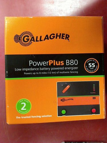 !NEW IN BOX! GALLAGHER POWER PLUS B80 FENCE CHARGER