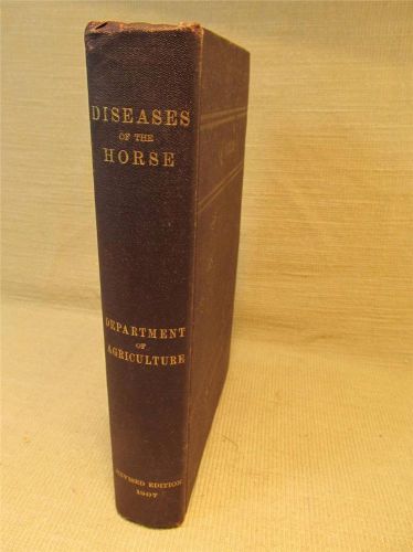 1907 DISEASES OF THE HORSE ~ Equine Veterinary Pathology Farming Breeding Doctor