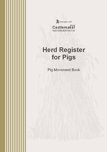 HERD REGISTER FOR PIGS swine farm livestock movement