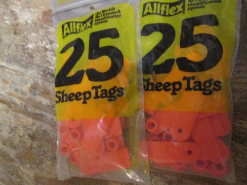 ALLFLEX SHEEP EAR TAGS 25 PACKAGE orange blank FEMALE
